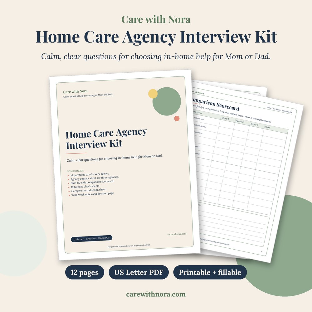 Home Care Agency Interview Kit cover and sample pages